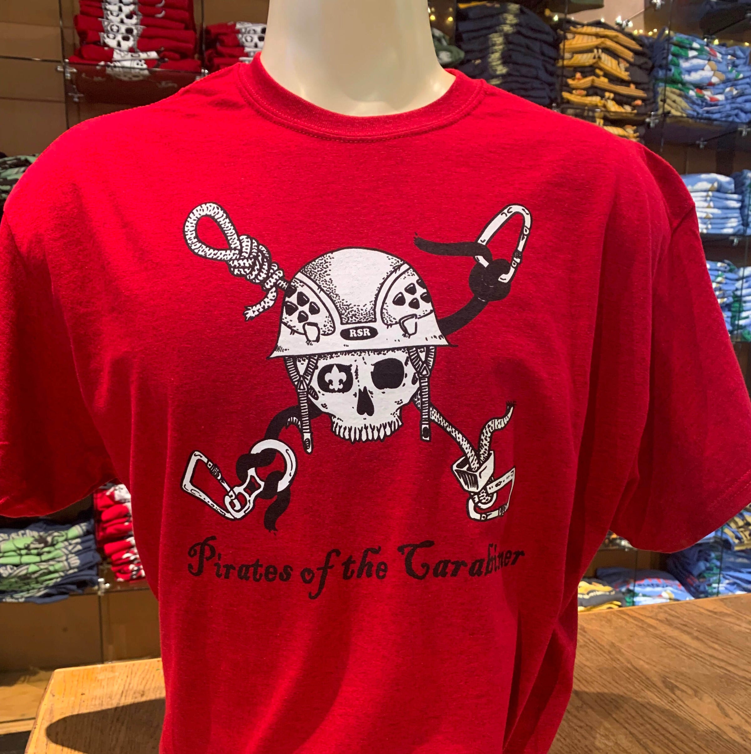 Custom Thar Be Pirates Cub Scout Pirate Themed Camp T-Shirt by ClassB - M - White